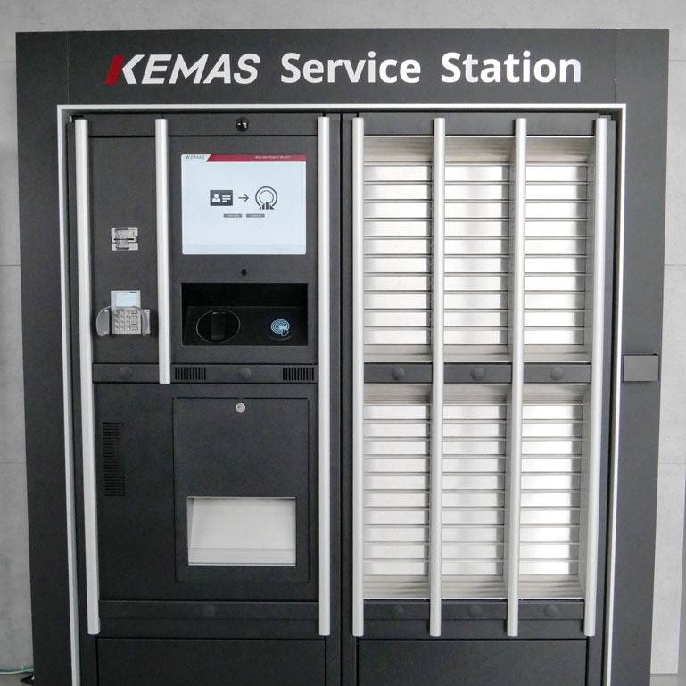 KEMAS Service Station - 24/7 Bedarfsbuchung und Fahrzeugschlüsselausgabe und -rücknahme
